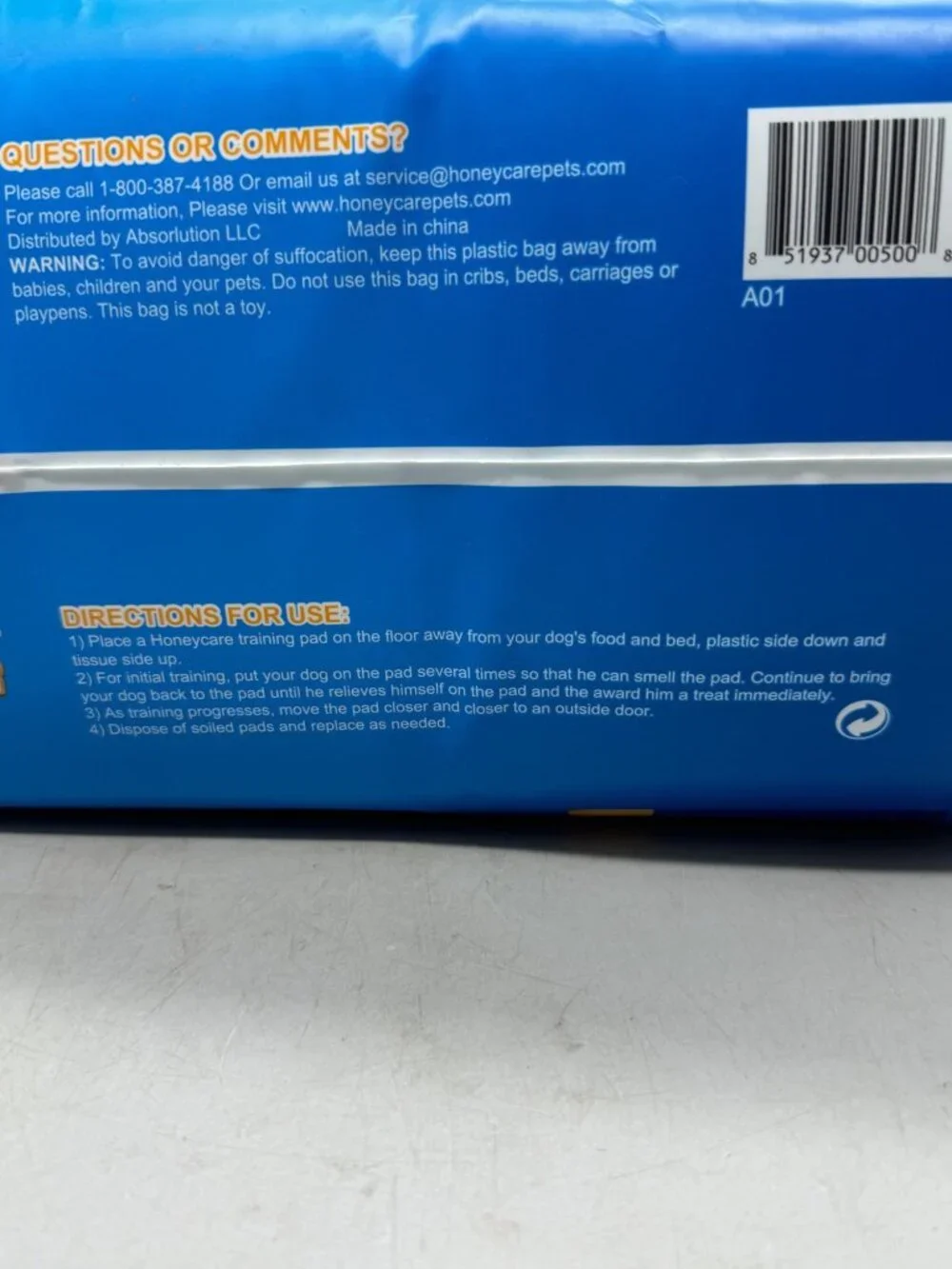 Honeycare All-Absorb Petrichor Training Pads 100 Ct 22